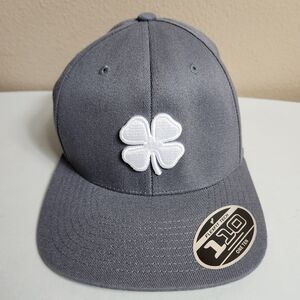 Flexfit Tech One Ten 110 Black Clover Gray Embroidered Golf Hat/Surprise Arizona